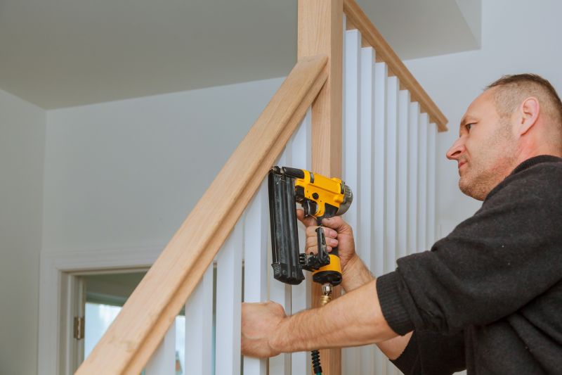 Wooden Banister Installation in Wilmington, NC